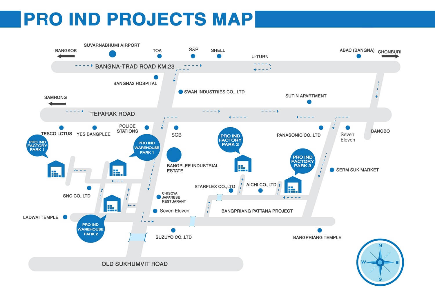 Pro Ind 6 Projects Map